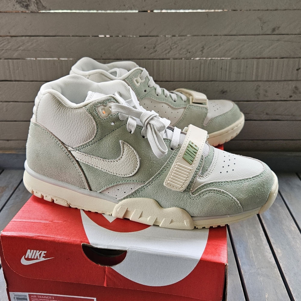 NIKE Air Trainer 1 Enamel Green/White Men's Size 7 Women's Size 9 NIB